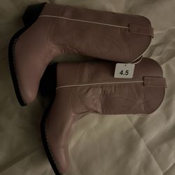 Brand New 🔥 Leather Pink cowboy/cowgirl boots 👢🔥👍