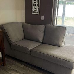 Sectional L Sofa with Queen Size Bed (Foam Mattress)