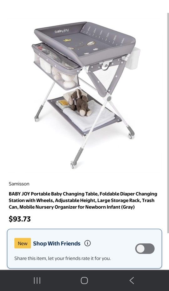 Changing Table  40.00