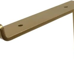 8 in. Gold Steel Shelf Bracket For Wood Shelving

