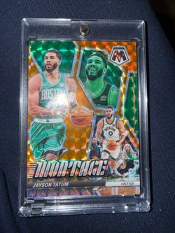 Panini 2023-24 Jayson Tatum Montage Orange Prizm 5/49
