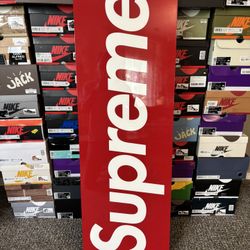 Supreme Logo Display Sign