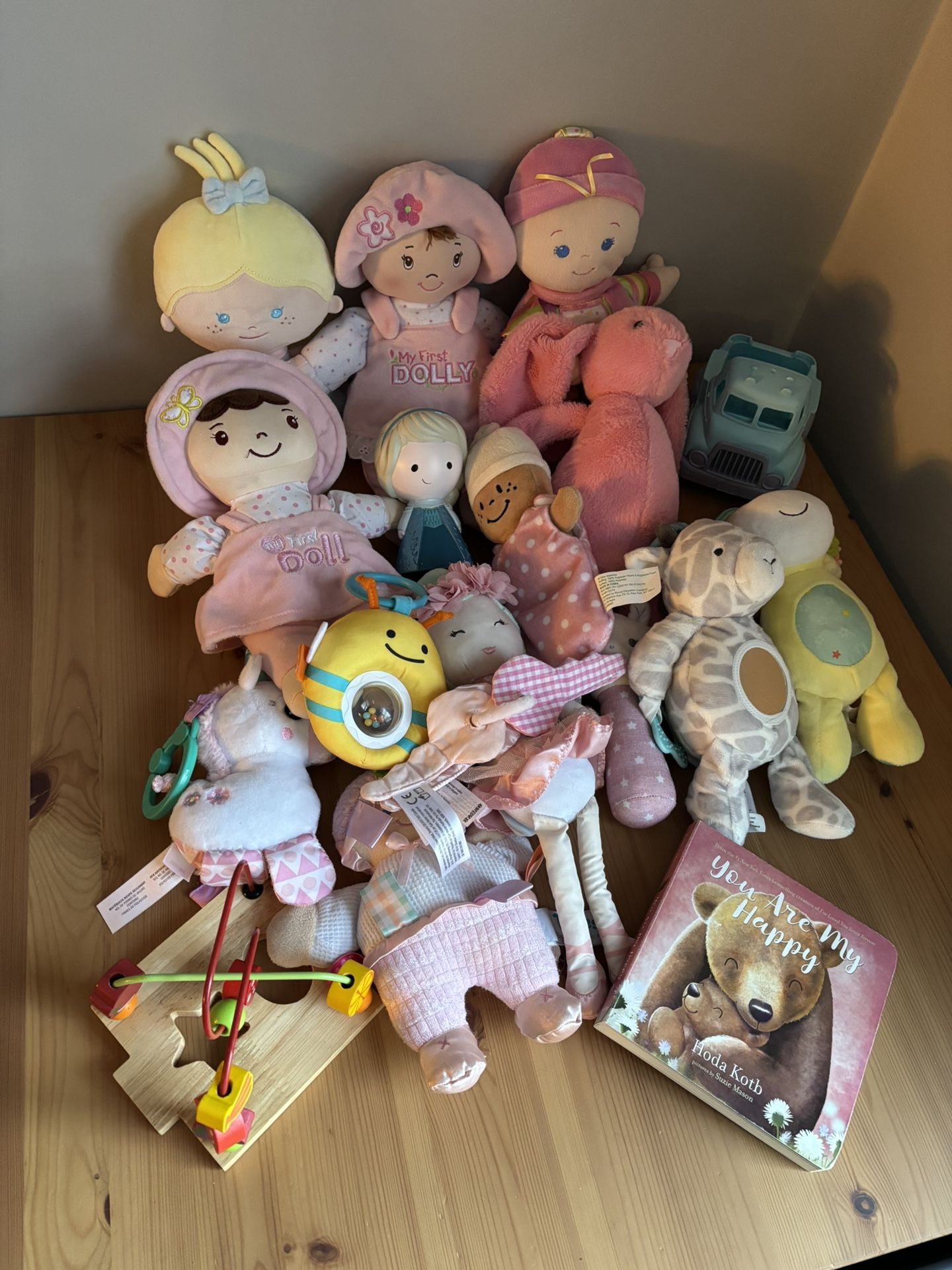 Baby Toddler Girls Developmental Toy Lovey Doll Lot Crinkle Rattle Chew Play 