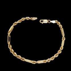 Gold Milano Rope Bracelet 