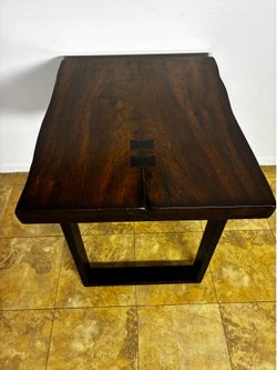 Wood End Table Rooms To Go Orchard Grove Live Edge End Table