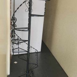 Iron Spiral Plant Staircase