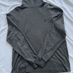 Polo Ralph Lauren Long Sleeve gray turtleneck size Large 