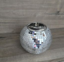 NEW DISCO BALL TEALIGHT HOLDER OR FLOWER VASE IF TURNED OVER