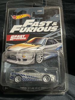 Hot Wheels Fast & Furious Nissan Skyline GT-R BNR34
