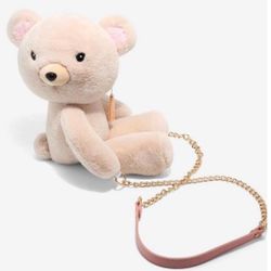 Hot Topic Bear Plush Purse - $25