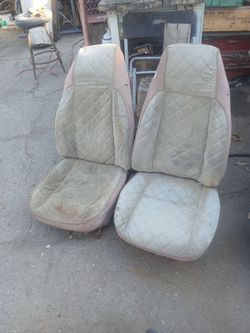 Original camaro firebird bucket seat set with tracks