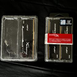 2 Hyper X Fury 8gb(2x4gb) ddr4 Ram / 1 Hyperx Fury 8gb ddr4 Ram