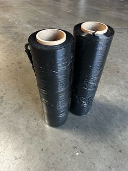 Industrial black plastic wrap