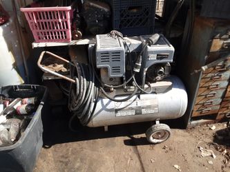 Sears Air Compressor 2 Horse ,220 Or110 Pull