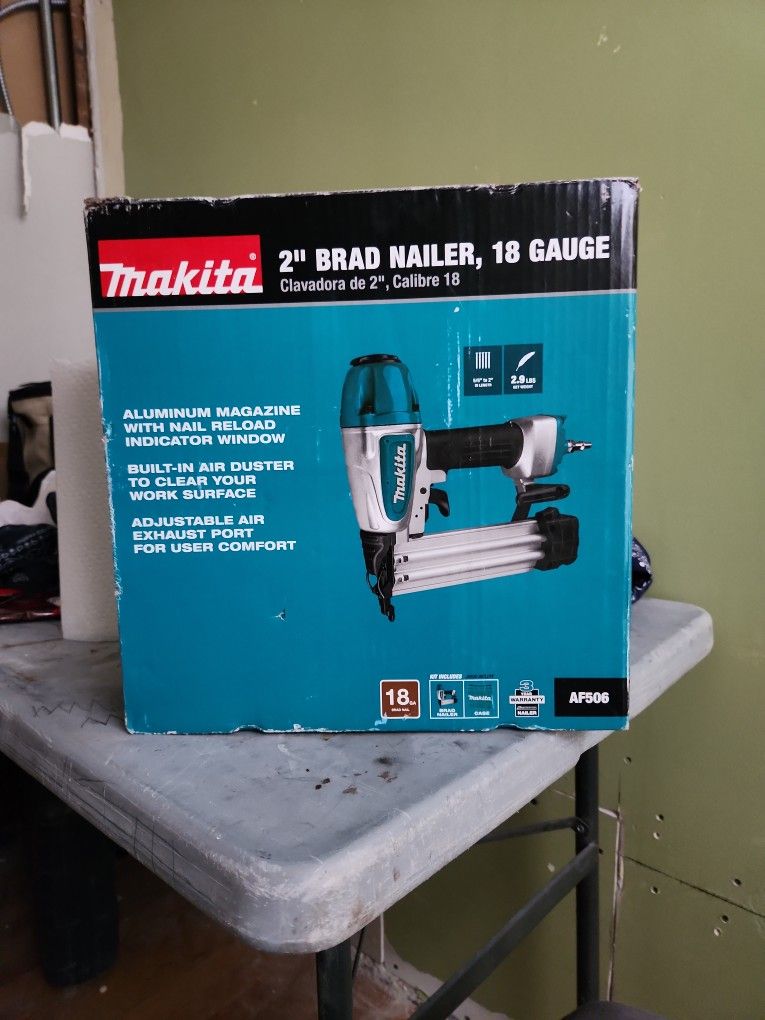 Makita 2" Brad Nailer Nail Gun,