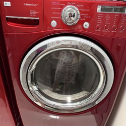 LG SteamDryer 7.3 cu ft – Red – Excellent Condition – Must Pick Up by Sunday 4/26  $300 OBO  LG Electric Dryer – Model DLEX7177RM   7.3 cu ft Ultra Ca