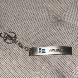 Vintage Sweden Keychain Bottle Opener