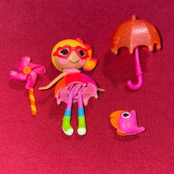 Lalaloopsy Mini Doll April  Sun splash  & Friend & Items