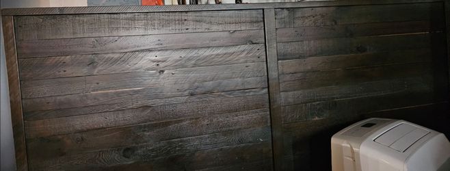 Cal King Rustic Frame and night stand