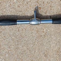 36" Chrome Lat Bar With Urethane Ergonomic Grips/Revolving.