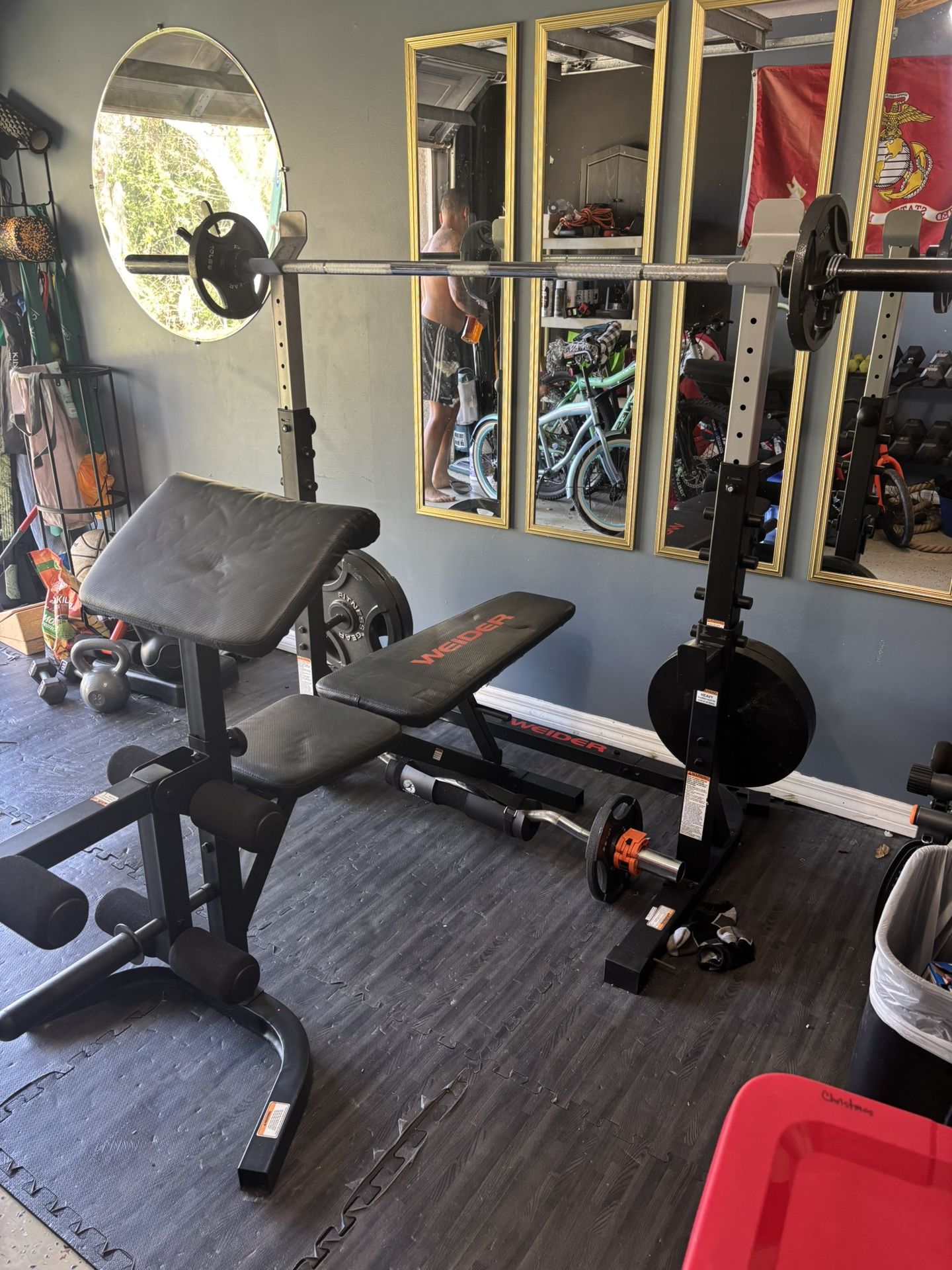Gym Workout Bench / Weights