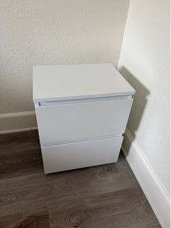 White nightstand