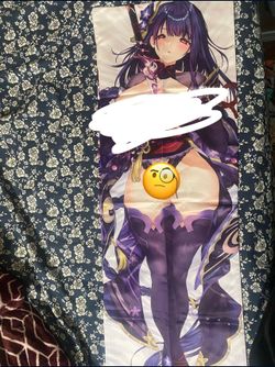 Genshin Impact Raiden Shogun Nsfw Dakimakura Body Pillow Case