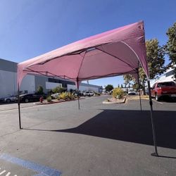 Brand New In Box- 12x12 Pink Eazy Pop Up Canopy W/ Ventilation Gazebo, In White Or Pink $80