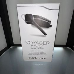 Plantronics Voyager Edge Bluetooth Wireless Headset + Charging Case- Black - NEW