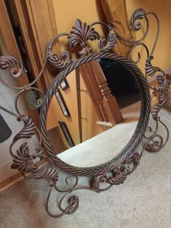 Heavy antique mirror
