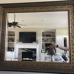 Ornate Beveled mirror. 32x38