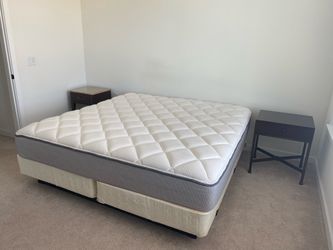 King size mattress and bed frame