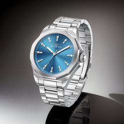 Invicta Men's Speedway 42MM- Stainless Steel, Silver Band, Blue Dial Brand New