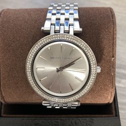 WOMEN’S SILVER MICHAEL KORS 3190 DARCI WATCH