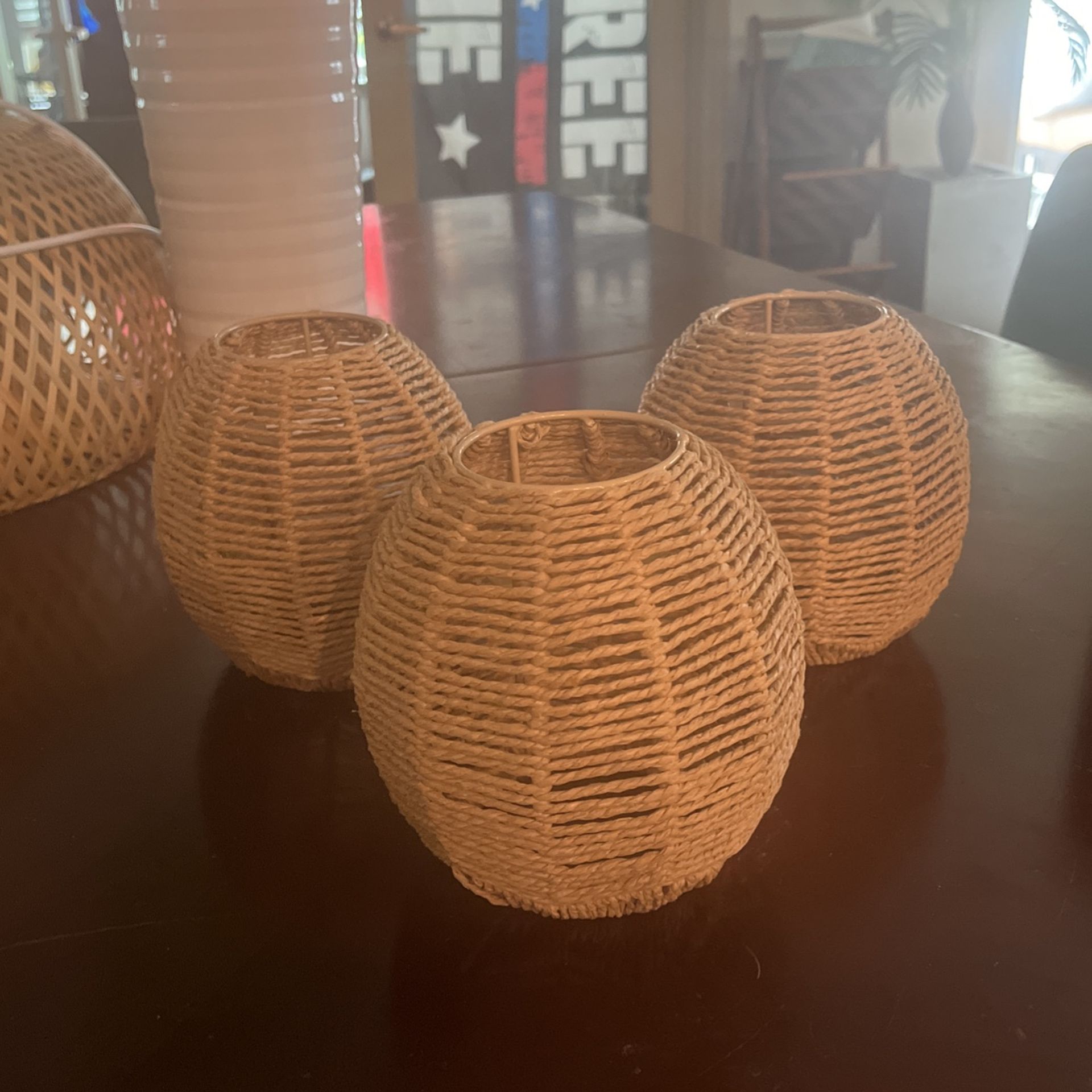 Pendant Lamp Shades - 3 Total