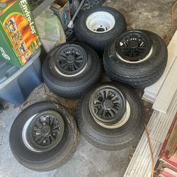 Golf Cart Tires And Hub Caps
