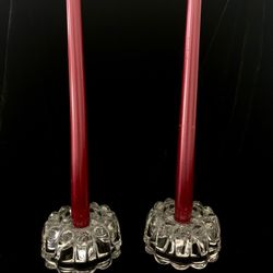 Princess House Crystal Candle Holders
