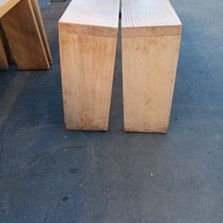 Solid Oak Blu Dot Amicable Split Benches (8 Available) 