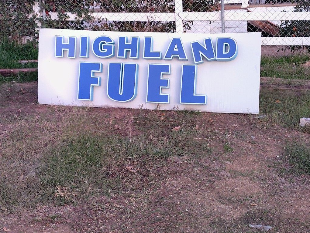 Highland Fuel Big Sign