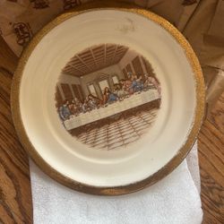 Crown Gold Last Supper 22 K Gold Plate