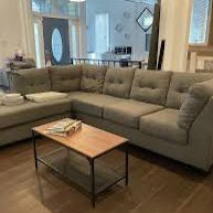 Grey Sectional (Delivery Available)