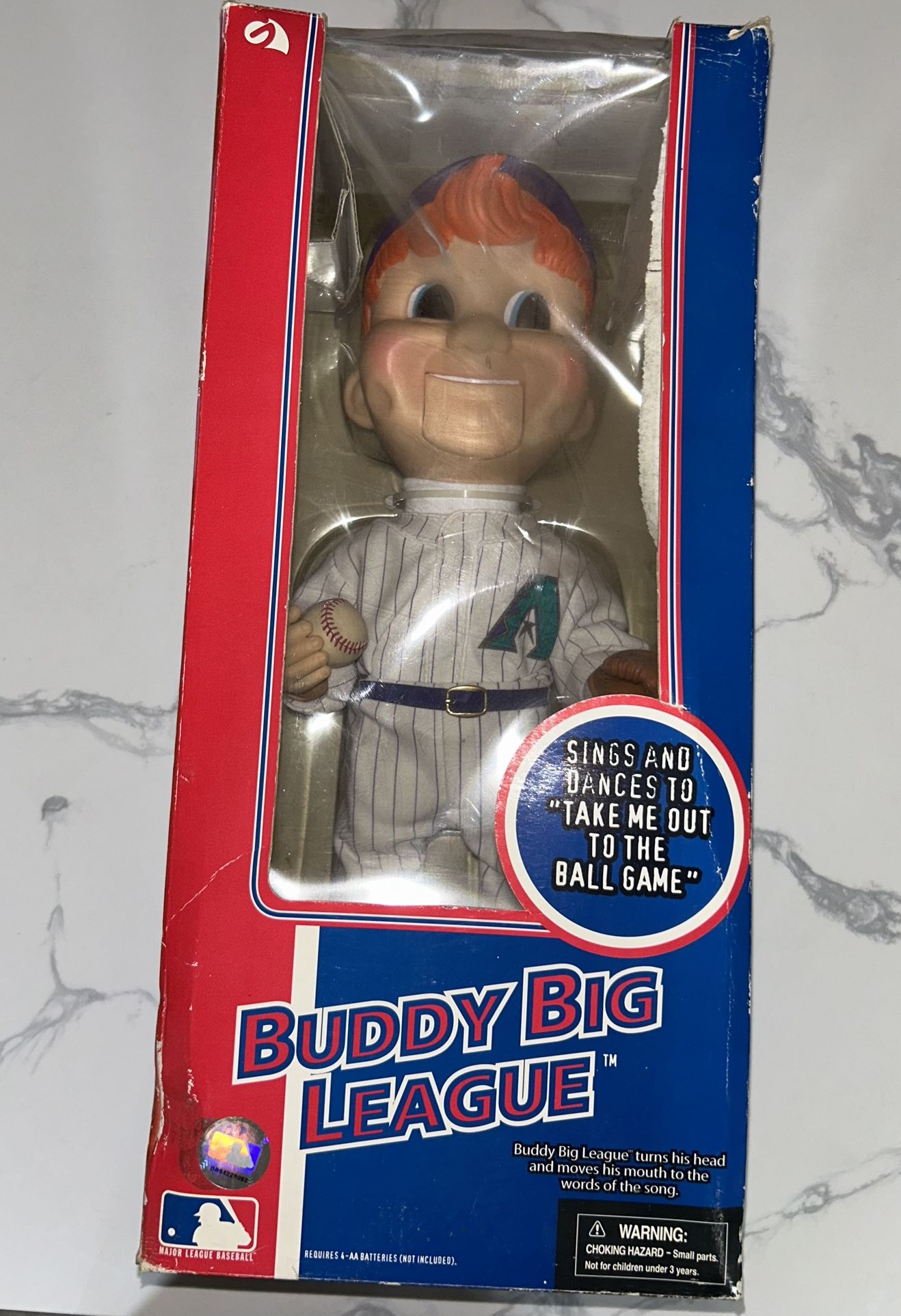 Buddy Big League Arizona Diamondbacks Doll New Vintage 2002