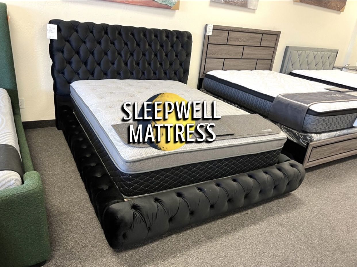 New Queen Bed Frame With Mattress