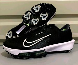 Size 15 Nike Air Zoom Infinity Tour Black Golf Shoes.