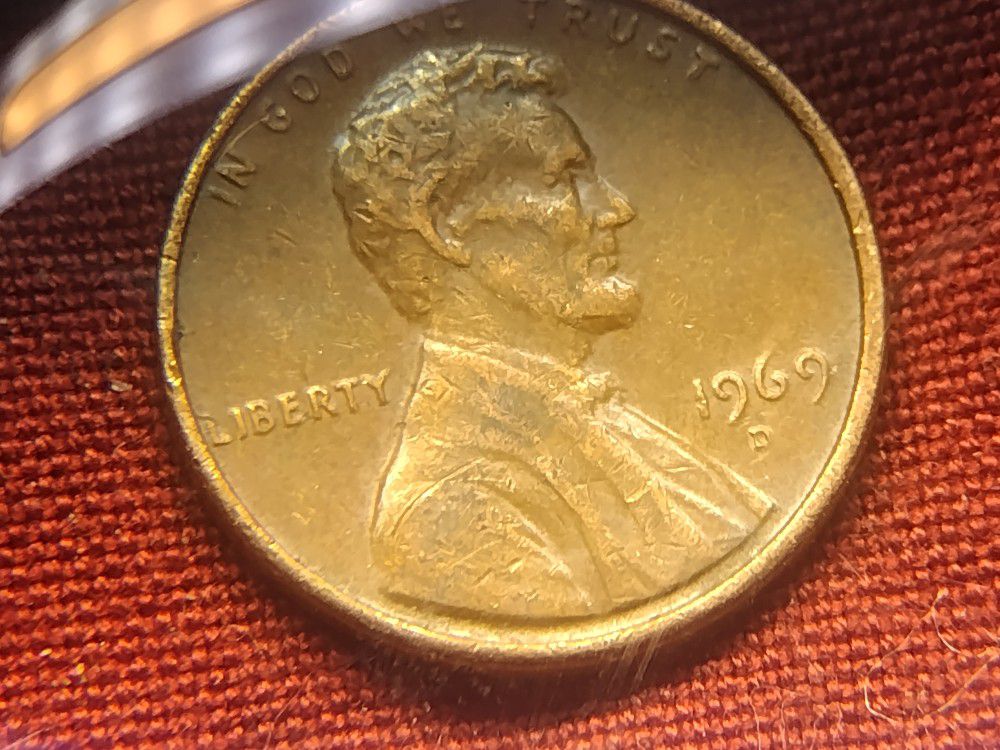 1969 D. Floating Roof&No Fg Lincoln Penny