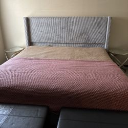 King Bed Frame & Mattress 