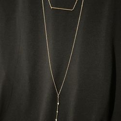 Gold Plated 2 Layer Necklace 