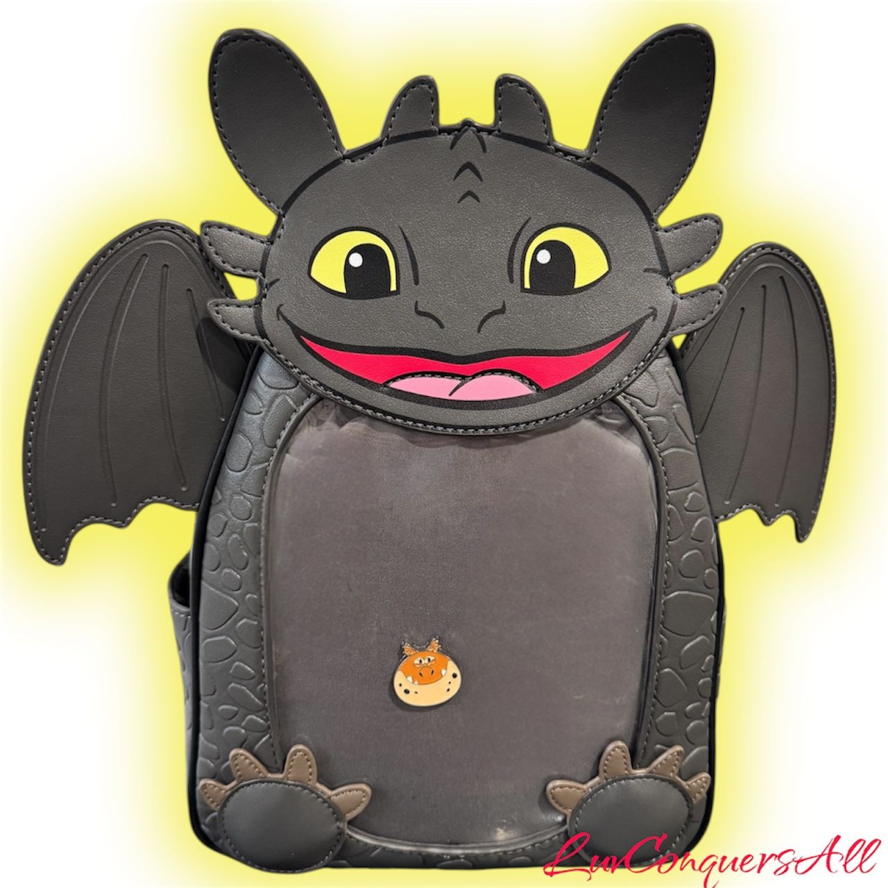 DreamWorks How To Train Your Dragon Toothless Pin Collector Mini Backpack Loungefly x Dreamworks How To Train Your Dragon Toothless  main image 2