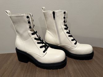 Nine West Womens Juna Combat Boots Size 10M