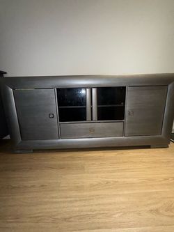 Grey tv stand
